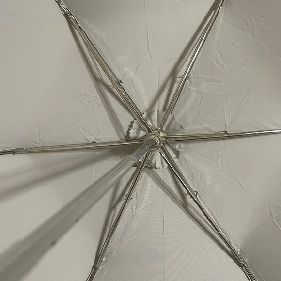 Fendi Light Gray Designer Folding Umbrella - Picture 5 of 10